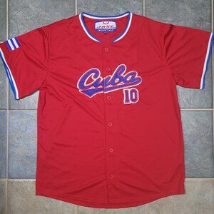Cuba National Team Jersey X-Large Red Baseball International